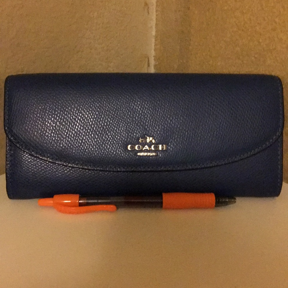 Coach blue wallet
